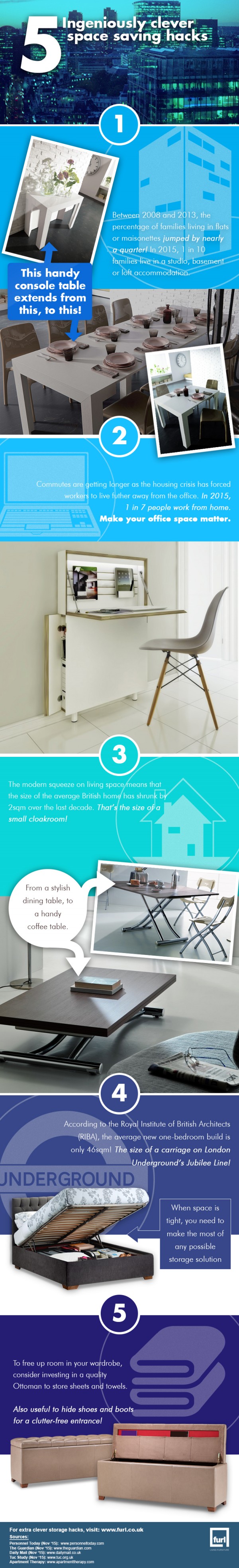 Amazing Hacks And Tips For Space Saving