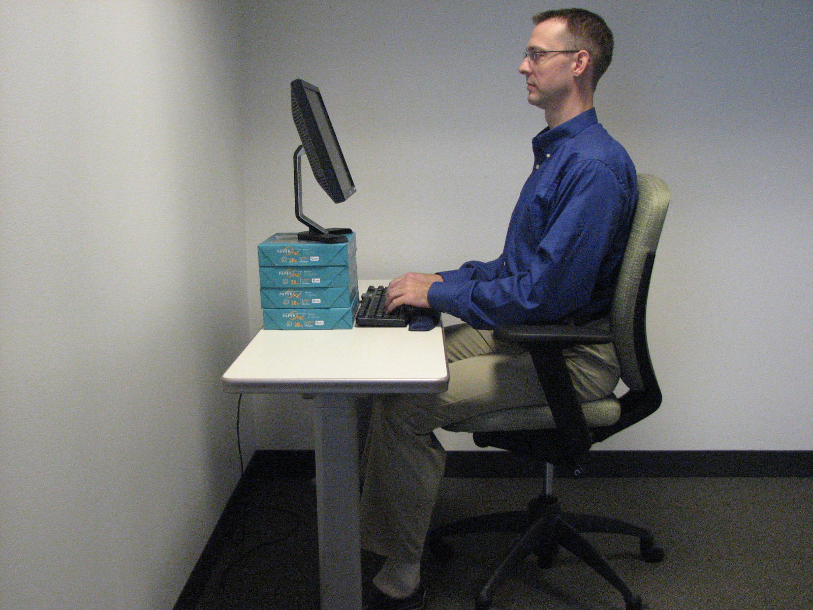 Correct Sitting Position At A Desktop Computer