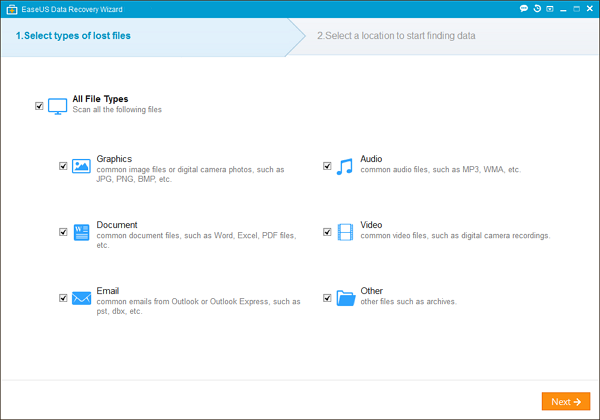 Procedure To Get Lost Data From Flash Drive Using EaseUS software