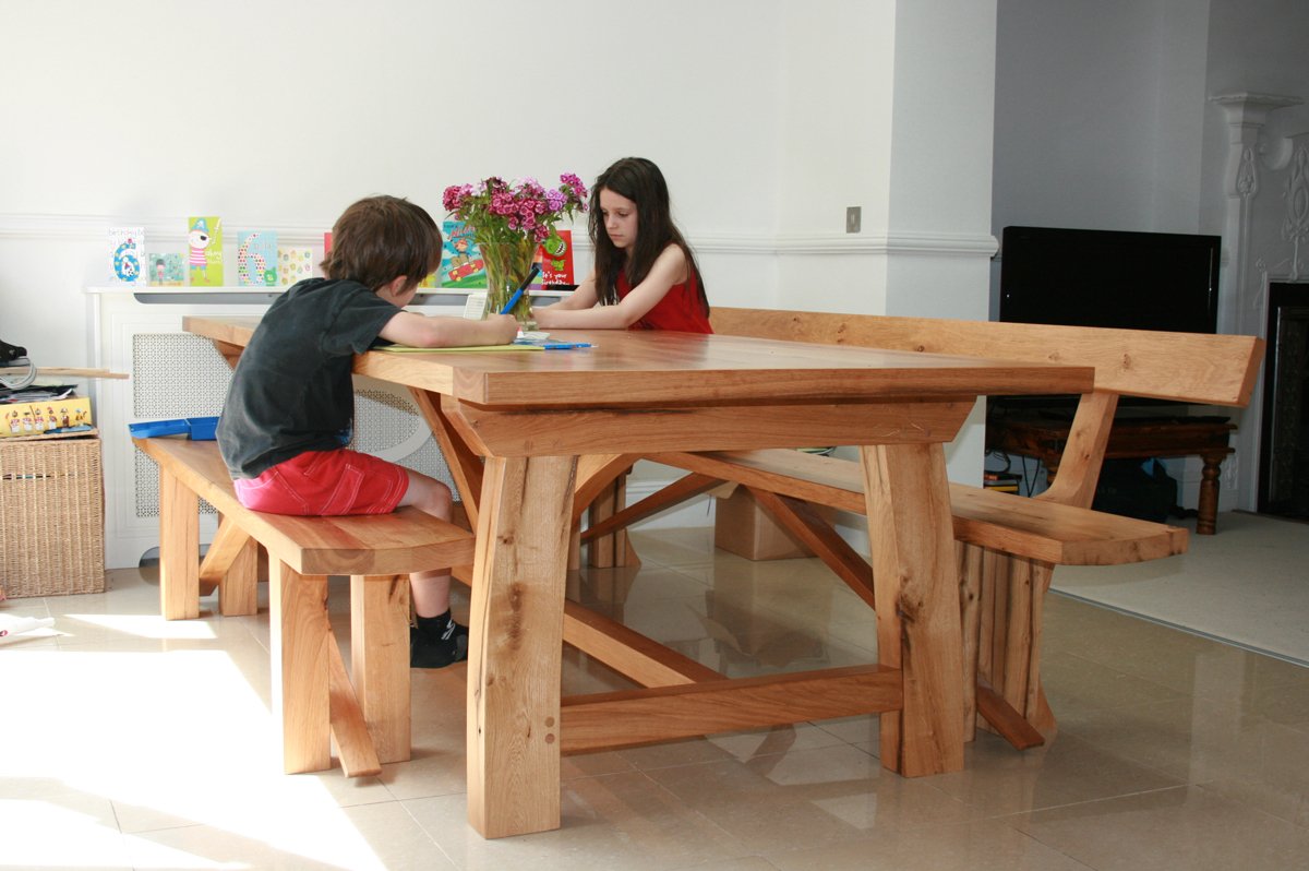 bespoke oak dining table
